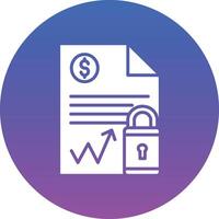 Document Security Illustration Icon vector