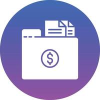 Folder with Files Illustration Icon vector