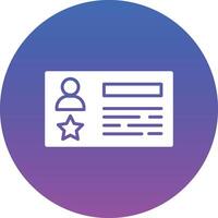 Police ID Card Illustration Icon vector