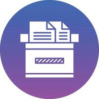 Documents Box Illustration Icon vector