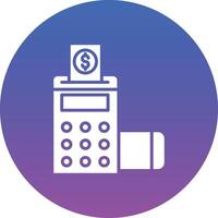 Pos Terminal Illustration Icon vector