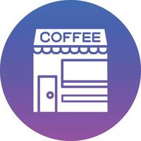 Coffee Shop Illustration Icon vector