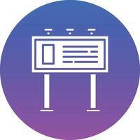 Billboard Illustration Icon vector