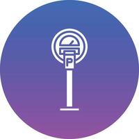 Parking Meter Illustration Icon vector