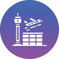 Airport Illustration Icon vector
