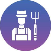 Farmer Illustration Icon vector