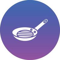 Frying Pan Illustration Icon vector