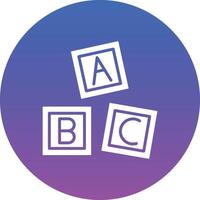 ABC Blocks Illustration Icon vector