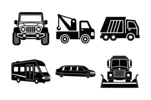 Set Car icon design vector