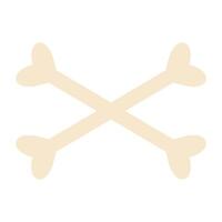 Crossbones on a white background. illustration. vector