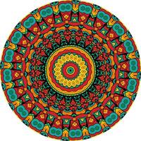 Decorative Mandala with Layers of Abstract Shapes vector