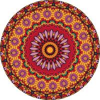 Dynamic Mandala Artwork Combining Nature Themes and Geometric Precision vector