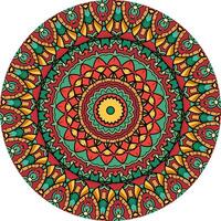 Bright Mandala Design for Relaxation Featuring Floral and Abstract Themes vector