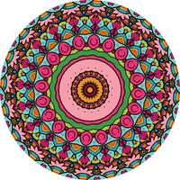 Artistic Mandala Artwork with Symmetry and Intricate Layers vector