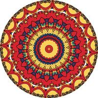 Bold Mandala Artwork Featuring Concentric Layers vector