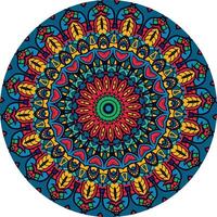 Decorative Mandala with Layers of Floral Shapes vector