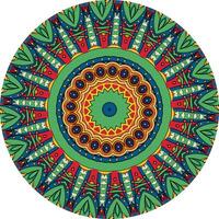 Intricate Mandala Featuring Sunburst Patterns and Geometric Layers vector