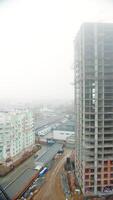 View of High Rise Construction from Open Window video