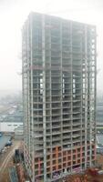High Rise Building Under Construction with Open Framework video