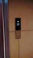 Elevator Control Panel Displaying Floor Number video