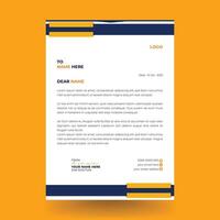 Modern minimal Letterhead design Template vector