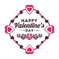 Inspirational Happy Valentines Day Text Ideas vector