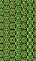 a green and yellow pattern with a geometric design vector