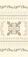 Glamorous Fleur de lis Gold Theme on Beige Background Pattern - Seamless Illustration for Elegant Textile Design for wrapping, silk, scarf, background, textile, carpet, rug, texture, hand draw vector