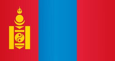 National flag of Mongolia vector