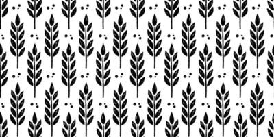 Wheat brush texture seamless pattern background. Hand drawn crayon brush abstract floral wheat seamless pattern. Floral abstract grunge hand drawn print background. vector