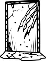 A drawing style icon of claw marks vector