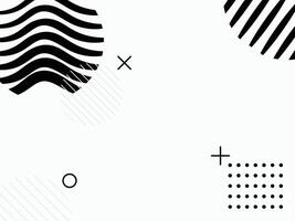 White background with black and gray geometric shapes vector