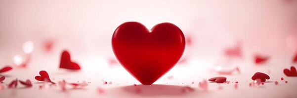 rojo corazón san valentin día romántico suave antecedentes pequeño corazones foto