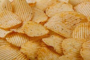 Lots of potato chips, texture photo
