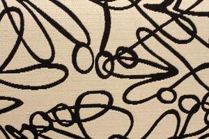 Black and White Abstract Pattern on Fabric photo