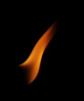 Single Candle fire flame element photo