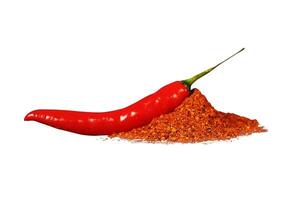 chili with powder isolated photo