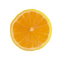 half of lemon isolated element photo