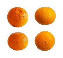 whole fresh orange isolated element photo