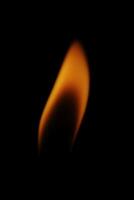 Candle fire flame isolated photo