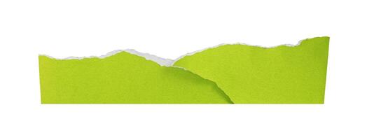 green torn paper border photo