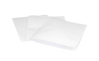 stack of blank paper sheet mockup photo
