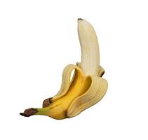 peeled bananas isolated photo