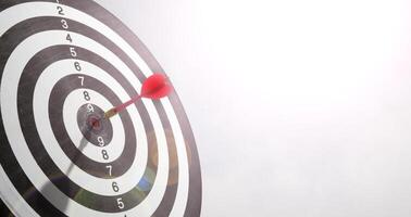 red arrow on the target copy space photo