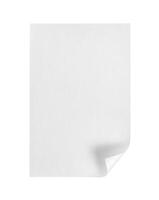 blank white folded paper mockup photo