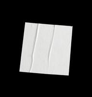 square glued paper isolated photo