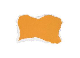torn yellow paper copy space photo
