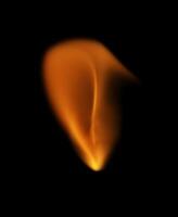 Tiny fire flame element isolated photo