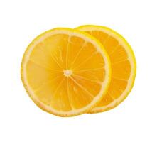 cut of lemon isolated element photo