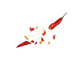 chili explosion isolated photo